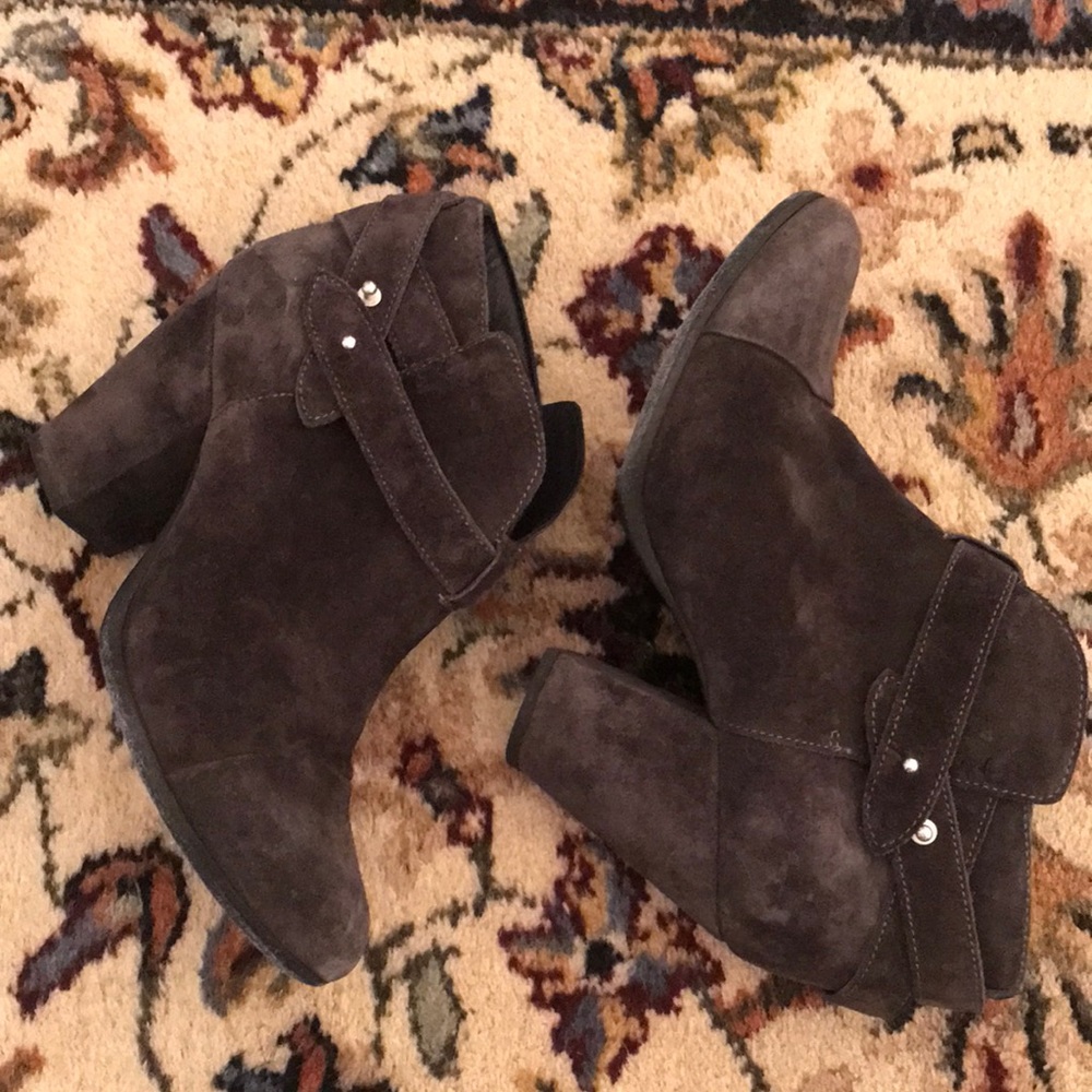 rag & bone Dark Brown Suede Ankle Boots